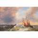 VERBOECKHOVEN, CHARLES- LOUIS (1802-1889), Ships on a Moving Sea, - Foto 1