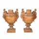 DECORATIVE PAIR OF FLOOR VASES IN EGYPTIAN STYLE - photo 1