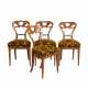 SEQUENCE OF FOUR CHAIRS IN THE STYLE OF JOSEF DANHAUSER - photo 1