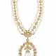 VAN CLEEF & ARPELS CULTURED PEARL AND DIAMOND PENDANT-NECKLACE - фото 1