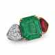 EMERALD, RUBY AND DIAMOND RING - photo 1