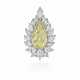 NO RESERVE | COLORED DIAMOND AND DIAMOND PENDANT - photo 1