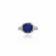 TIFFANY & CO., JEAN SCHLUMBERGER SAPPHIRE AND DIAMOND 'WRAP' RING - photo 1