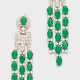 Paar elegante Smaragd-Chandeliers - Foto 1
