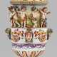 Große Potpourrivase mit Reliefdekor im Capodimonte-Stil - Foto 1