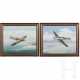 John Batchelor - zwei Gemälde von Flugzeugmodellen, England, datiert 1988, England, datiert 1988 - фото 1