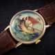 PATEK PHILIPPE, A RARE ROSE GOLD MANUAL-WINDING WRISWATCH WITH CLOISONNÈ ENAMEL DIAL - фото 1
