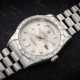ROLEX, DAY-DATE REF. 18366, AN ATTRACTIVE PLATINUM AND DIAMOND SET AUTOMATIC WRISTWATCH - Foto 1