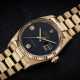 ROLEX, DATEJUST REF. 16018, AN ATTRACTIVE GOLD AUTOMATIC WRISTWATCH AND ONYX AND DIAMOND-SET DIAL - Foto 1