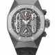 AUDEMARS PIGUET. A RARE AND IMPRESSIVE FORGED CARBON, CERAMIC AND TITANIUM SEMI-SKELETONIZED TOURBILLON CHRONOGRAPH WRISTWATCH WITH POWER RESERVE AND DYNAMOGRAPHE INDICATION - Foto 1
