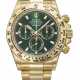 ROLEX. AN ATTRACTIVE AND COVETED 18K GOLD AUTOMATIC CHRONOGRAPH WRISTWATCH WITH BRACELET - Foto 1