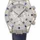 ROLEX. A SUPERB AND ATTRACTIVE 18K WHITE GOLD, DIAMOND AND SAPPHIRE-SET AUTOMATIC CHRONOGRAPH WRISTWATCH - фото 1