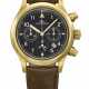 IWC. AN ATTRACTIVE 18K GOLD PILOT`S CHRONOGRAPH WRISTWATCH WITH DATE - photo 1