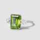 Peridot-Brillant-Ring. - Foto 1