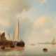 Abraham Hulk (London 1813 - London 1897). Segelboot am Hafen. - photo 1