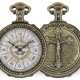 Taschenuhr: äußerst seltene französische Taschenuhr für katholische Priester, Ratel, Horloger Bte. De N.S.P. le Pape, 53 Rue Monsieur le Prince, Paris, ca.1880 - Foto 1