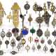 Uhrenschlüssel: umfangreiche Sammlung früher Taschenuhrenschlüssel, ca. 1750-1850 - фото 1