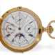 Taschenuhr: hochfeine Goldsavonnette mit 8 Komplikationen, königlicher Uhrmacher Leroy & Fils Paris, 1891 - фото 1
