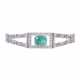 Bracelet with emerald ca. 2 ct and diamonds add. ca. 0,5 ct, - фото 1