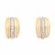 Earclips with 12 brilliant-cut diamonds total ca. 0,3 ct, - Foto 1