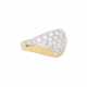 Ring with diamonds total ca. 1,05 ct (hallmarked), - Foto 1