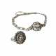 Set of ring and bracelet with diamond roses, total approx. 0.3 ct, - фото 1