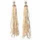 Earrings with tassels of seed beads, - фото 1