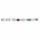 Bracelet with tourmalines total ca. 4,04 ct, - фото 1