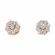 Pair of stud earrings with diamonds total ca. 0,7 ct, - photo 1