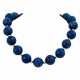 Necklace from lapis lazuli balls - фото 1