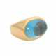 JACOBI Ring mit ovalem Aquamarincabochon, - photo 1