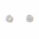 Pair of stud earrings with diamonds total ca. 0,50 ct, - фото 1