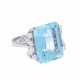 Ring with fine aquamarine of about 19,17 ct - фото 1