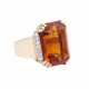 Ring with large citrine - photo 1