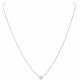 CHRIST solitaire necklace with diamond of approx. 0.25 ct, - photo 1