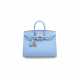 A C&#201;LESTE EPSOM LEATHER SELLIER BIRKIN 25 WITH GOLD HARDWARE - фото 1