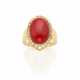 CARTIER
Cabochon red coral and diam… - Foto 1