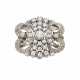 Diamond white gold brooch, round ct… - Foto 1