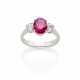 Oval ct. 2.25 circa ruby and diamon… - photo 1