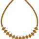 Yellow gold necklace with rhombus s… - photo 1