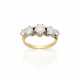 Five round diamond white gold ring,… - photo 1
