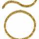 Yellow gold tubular chain jewellery… - photo 1