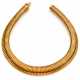 Yellow gold tubogas necklace with t… - photo 1