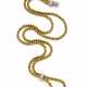 Two strand yellow gold necklace acc… - фото 1