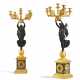 Pair of magnificent Empire candelabra with psyches - photo 1
