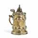 Magnificent, Lidded Vermeil Tankard with Fine Floral Engravings - фото 1