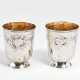 Pair of bell beakers with gilt interior - photo 1