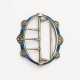 Oval belt buckle with enamel decor - Foto 1
