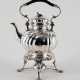 Large teapot with twisted features on rechaud - Foto 1
