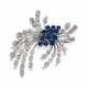 Sapphire Diamond Brooch - Foto 1